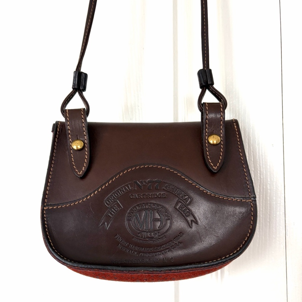 Ghurka Bag Vintage Marley Hodgson "Small Cartridge" shoulder bag pouch 1990s - Picture 2 of 15